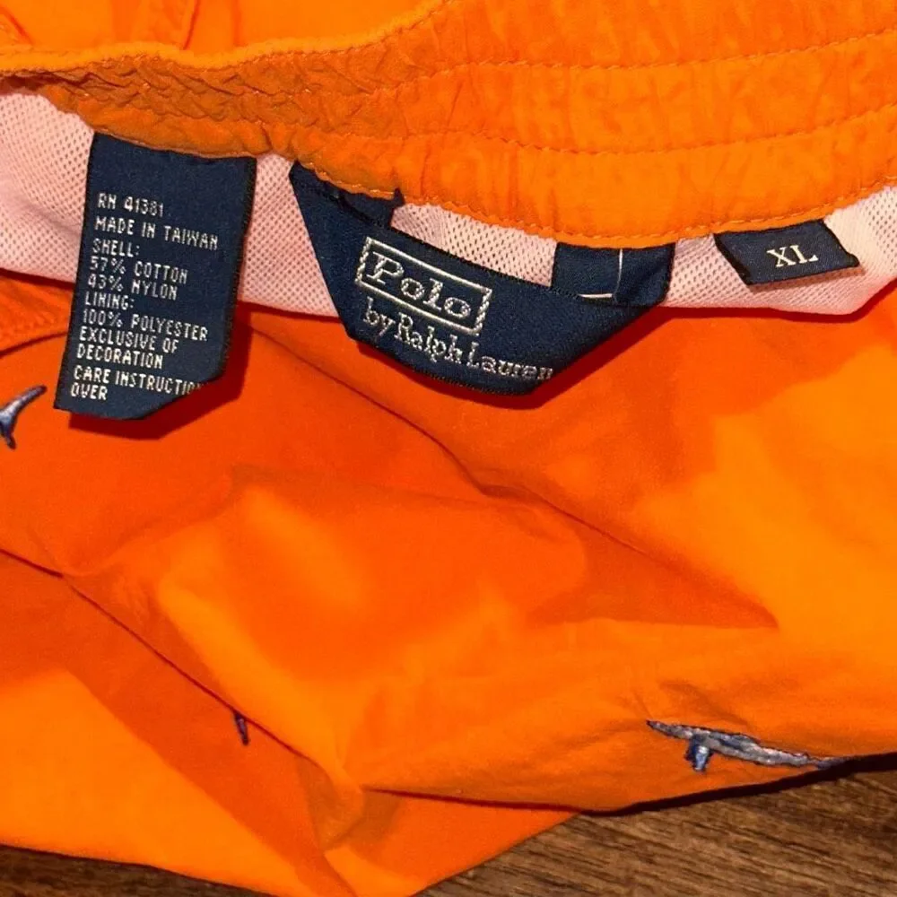 Ralph Lauren Polo Swim Surf Board Shorts Trunks Suit Fish